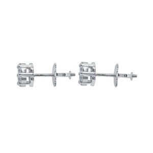 0.50Ct Mossanite 18K Yellow Gold Plated Screw Back Stud Earrings for Women